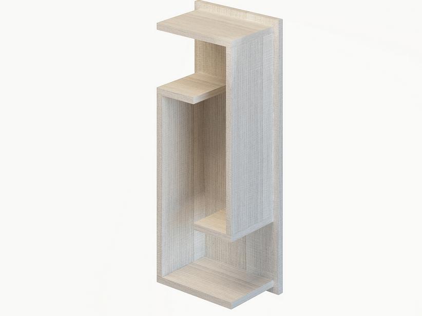 Elément mural salle de bains Tribeca ouvert chêne rock blanc | IperCeramica Elément mural salle de bains Tribeca ouvert chêne rock blanc | IperCeramica