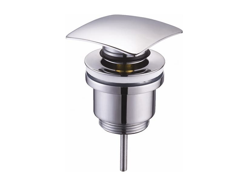 Bonde de lavabo click clack universelle carrée chrome | IperCeramica Bonde de lavabo click clack universelle carrée chrome | IperCeramica