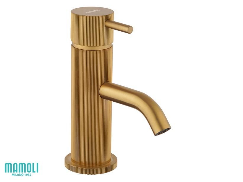 Mitigeur monocommande pour lavabo Gretha laiton or brossé | IperCeramica Mitigeur monocommande pour lavabo Gretha laiton or brossé | IperCeramica