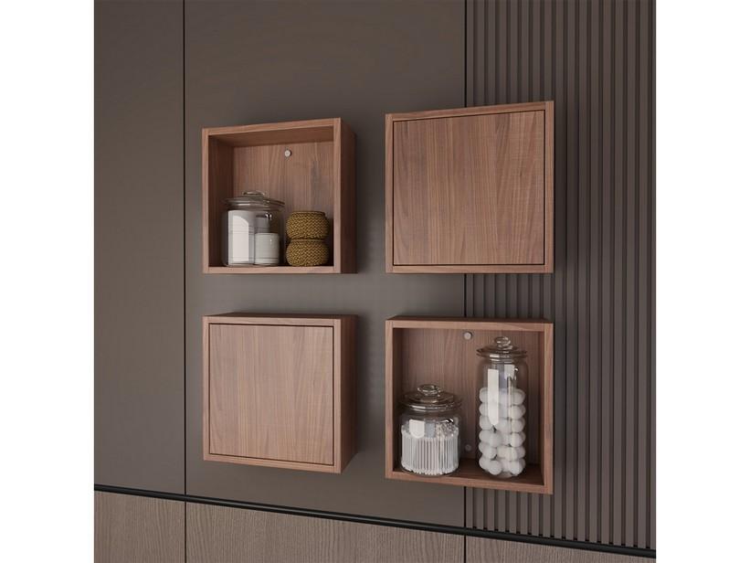 Étagère cube Gardenia finition noyer | IperCeramica Étagère cube Gardenia finition noyer | IperCeramica