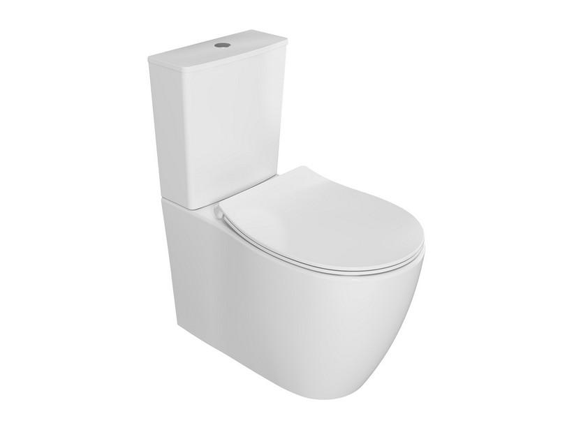 WC monobloc Sentimenti Neo Rimless 65x36,3 cm avec réservoir blanc brillant | IperCeramica WC monobloc Sentimenti Neo Rimless 65x36,3 cm avec réservoir blanc brillant | IperCeramica