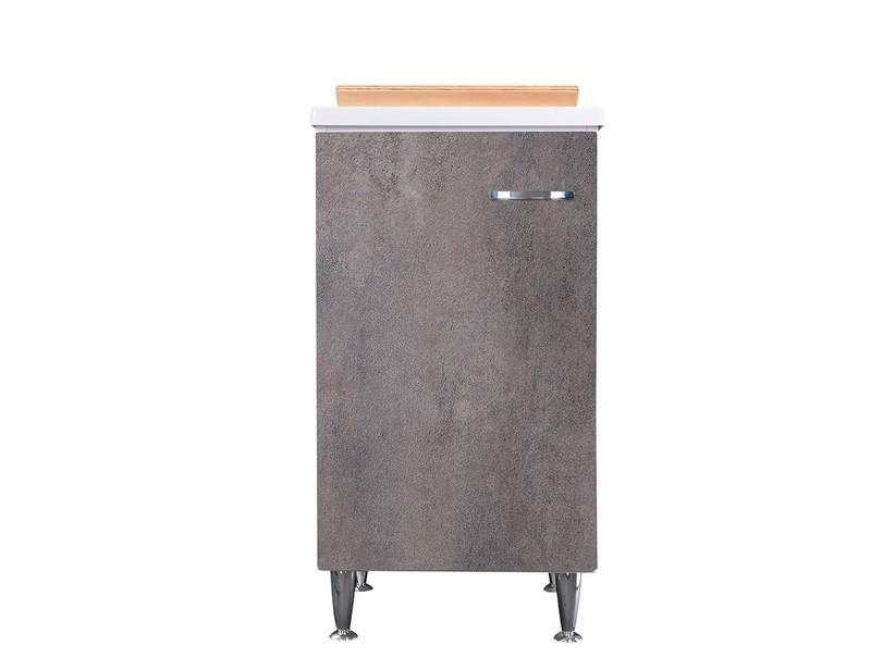 Bac à laver Comfort 45x50 cm vers la droite en mélaminé blanc/gris | IperCeramica Bac à laver Comfort 45x50 cm vers la droite en mélaminé blanc/gris | IperCeramica