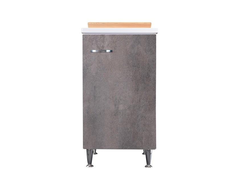 Bac à laver Comfort 45x50 cm vers la gauche en mélaminé blanc/gris | IperCeramica Bac à laver Comfort 45x50 cm vers la gauche en mélaminé blanc/gris | IperCeramica