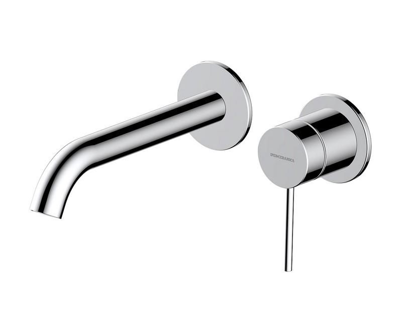 Mitigeur de lavabo encastré mural sans bonde Spring Inox 304 chrome | IperCeramica Mitigeur de lavabo encastré mural sans bonde Spring Inox 304 chrome | IperCeramica