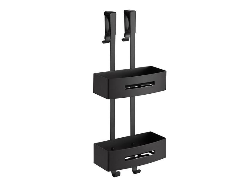 Double tablette de rangement Jade noir mat | IperCeramica Double tablette de rangement Jade noir mat | IperCeramica