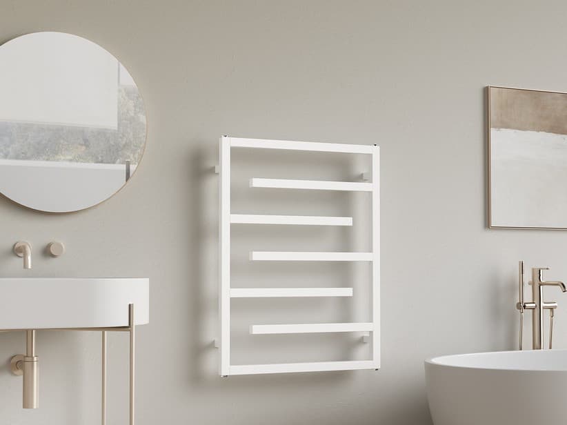 Radiateur sèche-serviettes Tetris 80x60 blanc mat | IperCeramica Radiateur sèche-serviettes Tetris 80x60 blanc mat | IperCeramica