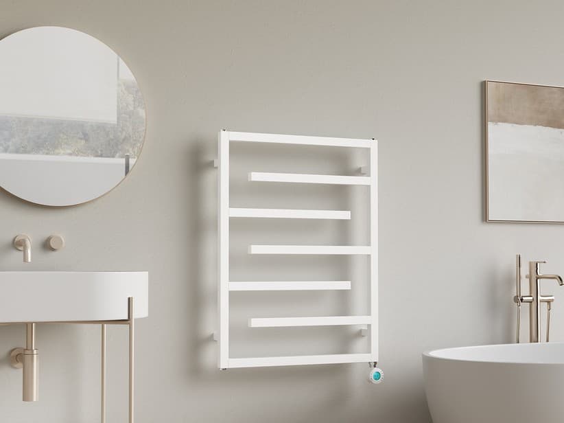Radiateur sèche-serviettes Tetris EL 80x60 blanc mat | IperCeramica Radiateur sèche-serviettes Tetris EL 80x60 blanc mat | IperCeramica