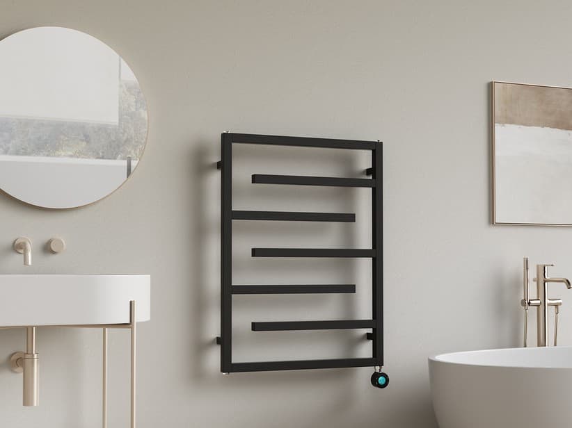 Radiateur sèche-serviettes Tetris EL 80x60 noir mat | IperCeramica Radiateur sèche-serviettes Tetris EL 80x60 noir mat | IperCeramica