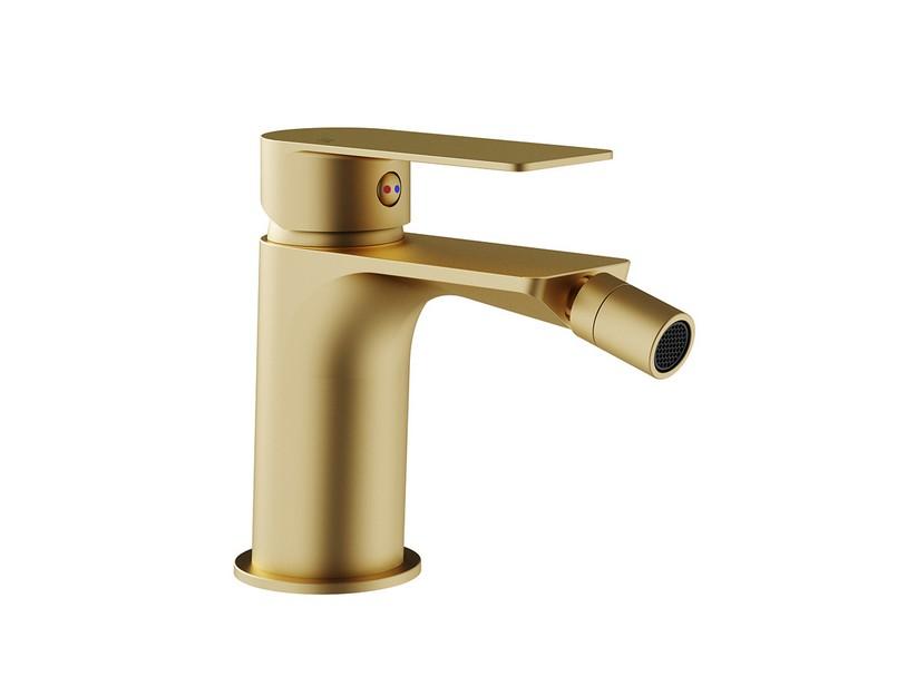 Mitigeur de bidet sans bonde Gea or satiné | IperCeramica Mitigeur de bidet sans bonde Gea or satiné | IperCeramica