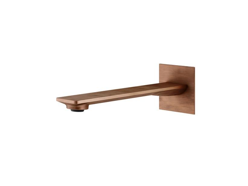 Bec de lavabo mural Gea cuivre brossé | IperCeramica Bec de lavabo mural Gea cuivre brossé | IperCeramica