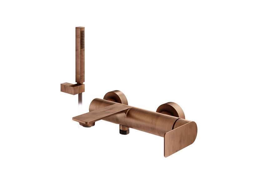 Ensemble baignoire Gea équipé cuivre brossé | IperCeramica Ensemble baignoire Gea équipé cuivre brossé | IperCeramica
