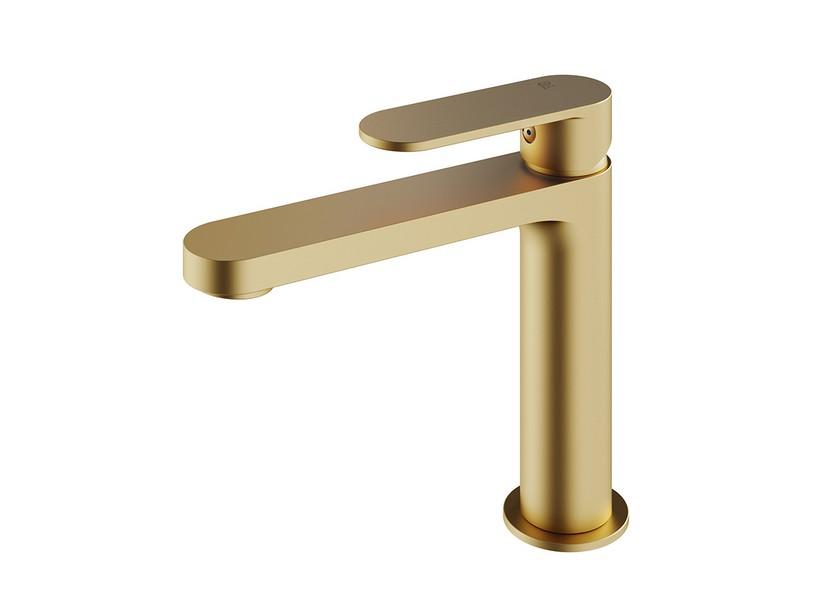 Mitigeur de lavabo sans bonde Olmo or satiné | IperCeramica Mitigeur de lavabo sans bonde Olmo or satiné | IperCeramica