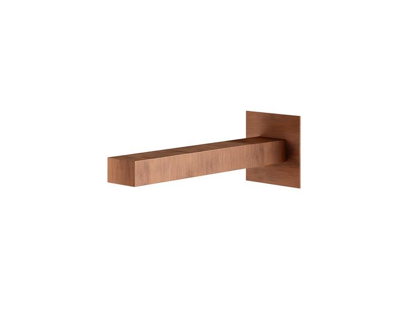 Bec de lavabo mural Krono/Trend cuivre brossé | IperCeramica Bec de lavabo mural Krono/Trend cuivre brossé | IperCeramica