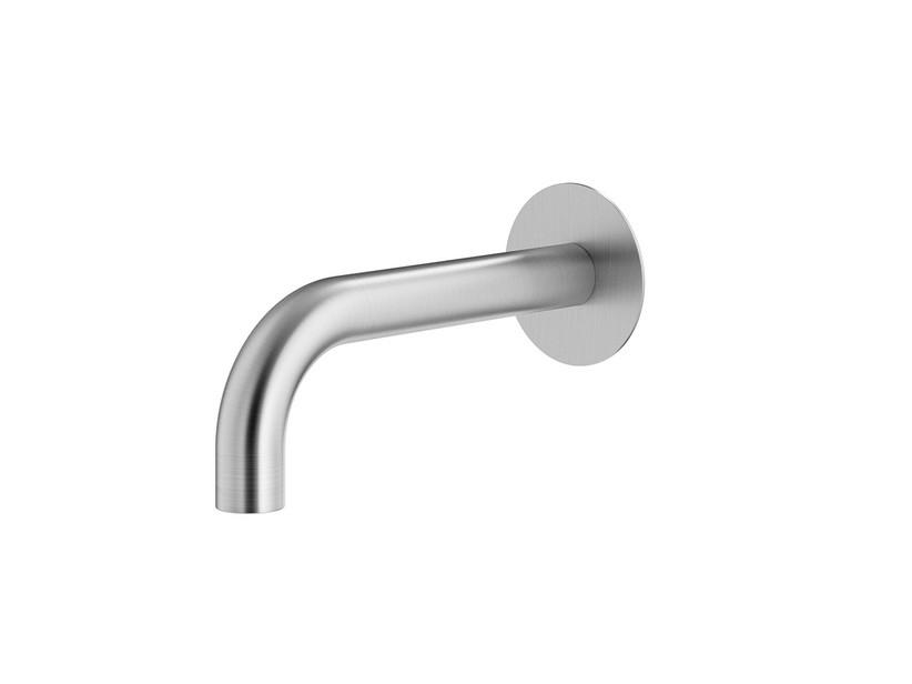 Bec de lavabo mural Stelo chrome brossé | IperCeramica Bec de lavabo mural Stelo chrome brossé | IperCeramica