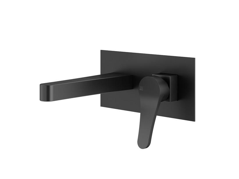 Mitigeur de lavabo mural Mamba noir mat | IperCeramica Mitigeur de lavabo mural Mamba noir mat | IperCeramica