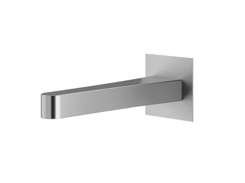 Bec de lavabo mural Mamba chrome brossé | IperCeramica Bec de lavabo mural Mamba chrome brossé | IperCeramica