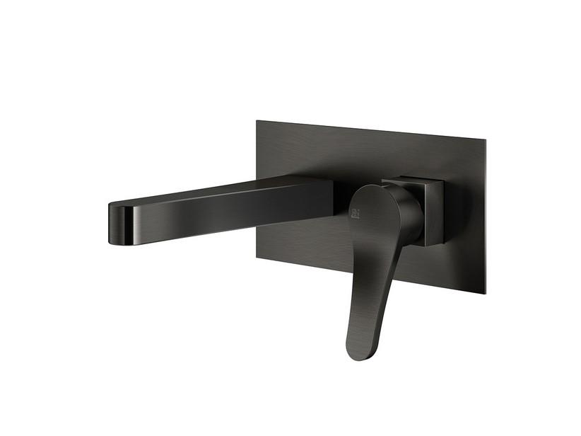 Mitigeur de lavabo mural Mamba Gun Metal | IperCeramica Mitigeur de lavabo mural Mamba Gun Metal | IperCeramica