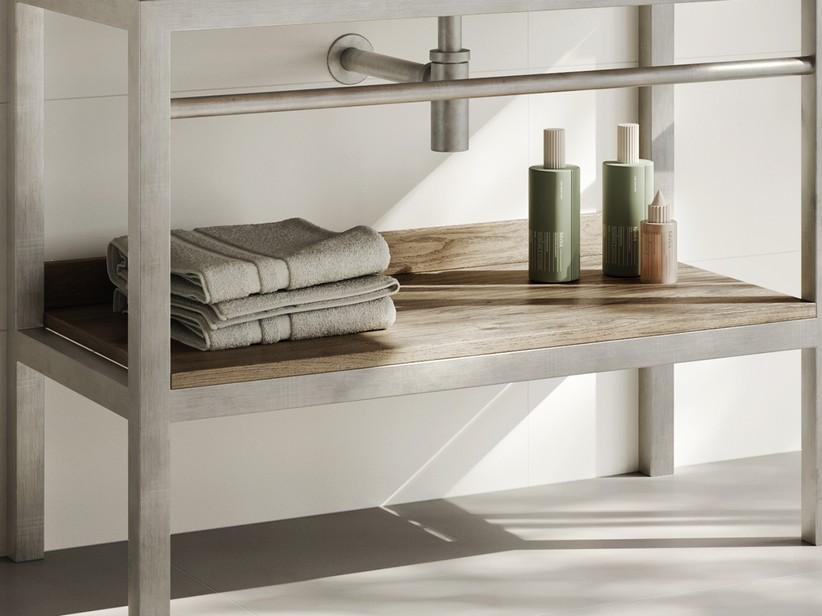 Etagère sous lavabo Purestone 92x49 Sherwood | IperCeramica Etagère sous lavabo Purestone 92x49 Sherwood | IperCeramica