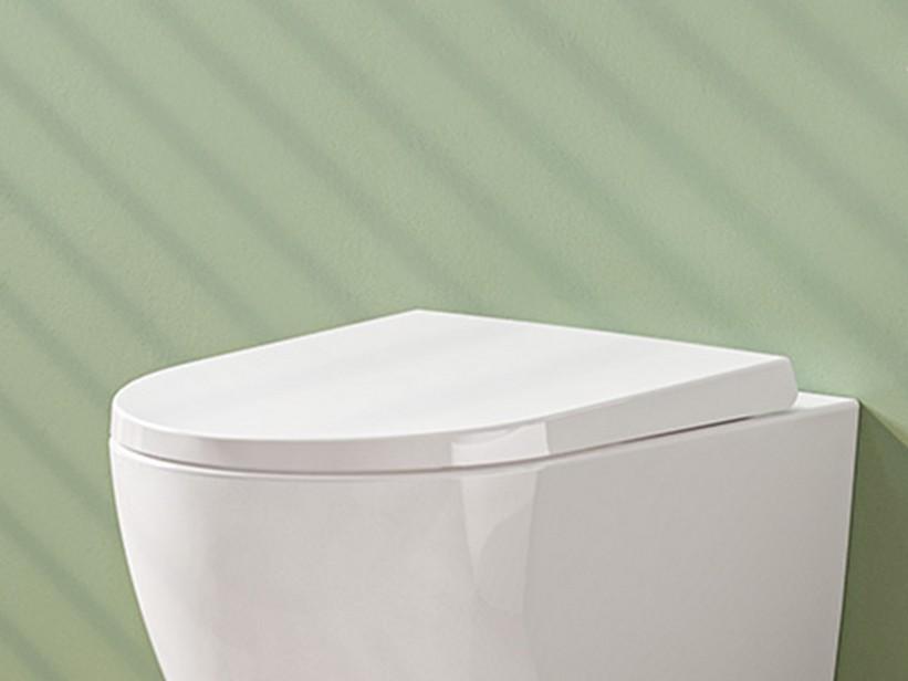 Abattant WC Dakar fermeture lente blanc brillant | IperCeramica Abattant WC Dakar fermeture lente blanc brillant | IperCeramica