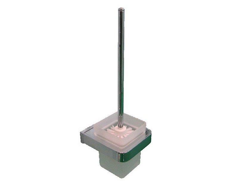 Pot à balai WC murale Kaitlin chrome | IperCeramica Pot à balai WC murale Kaitlin chrome | IperCeramica