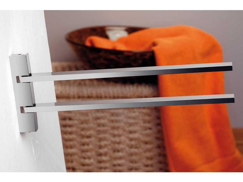 Porte-serviettes à fixer 2 bras mobiles Zero | IperCeramica Porte-serviettes à fixer 2 bras mobiles Zero | IperCeramica