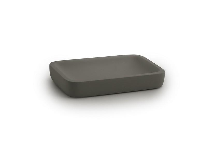 Porte-savon Joy Gun Metal mat | IperCeramica Porte-savon Joy Gun Metal mat | IperCeramica