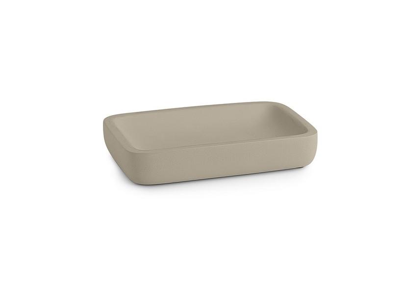 Porte-savon Joy taupe clair mat | IperCeramica Porte-savon Joy taupe clair mat | IperCeramica