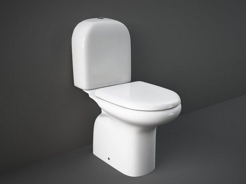 WC monobloc à poser non adossé au mur Atene sortie verticale blanc brillant | IperCeramica WC monobloc à poser non adossé au mur Atene sortie verticale blanc brillant | IperCeramica