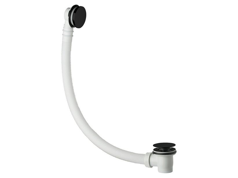 Colonne de vidage pour baignoire avec bouchon et poignée noir mat | IperCeramica Colonne de vidage pour baignoire avec bouchon et poignée noir mat | IperCeramica