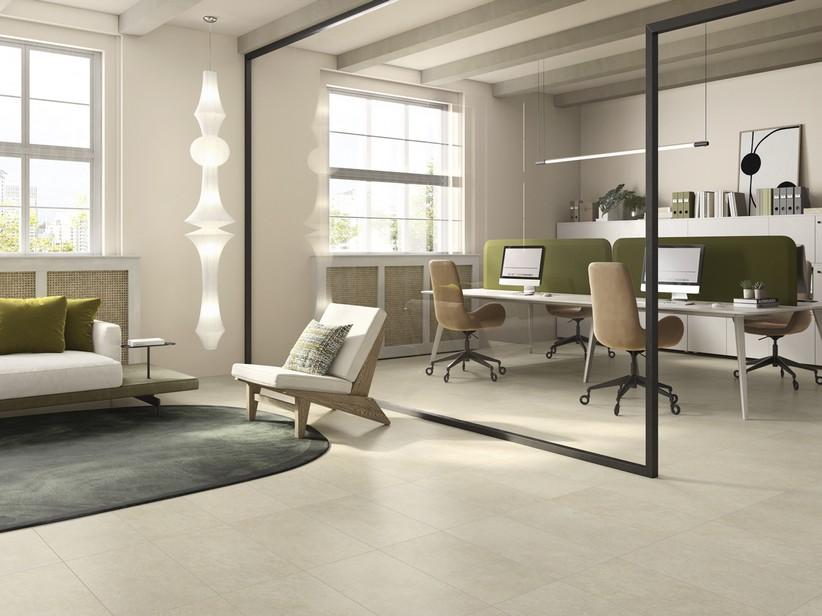 Sol en PVC SPC Concreta Beige effet pierre sable | IperCeramica Sol en PVC SPC Concreta Beige effet pierre sable | IperCeramica