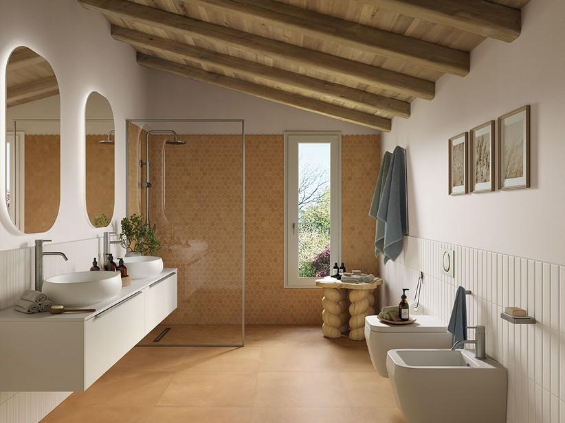 Carrelage Creta Rosso 60x60 grès cérame effet terre cuite rouge | IperCeramica Carrelage Creta Rosso 60x60 grès cérame effet terre cuite rouge | IperCeramica