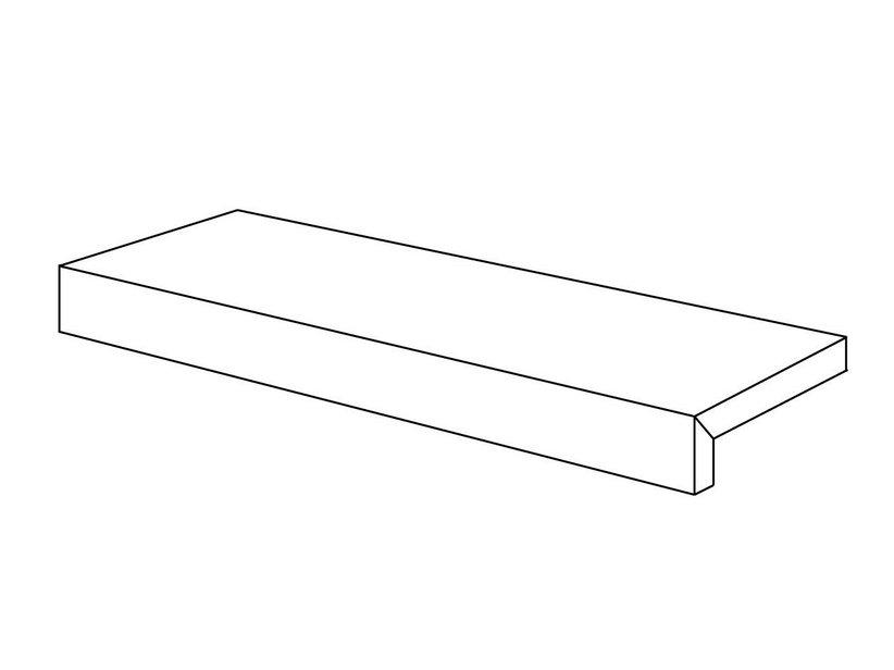 Elément en L Costa Retta - marche pour escaliers en grès cérame Hyde Park gris 15x30x4 | IperCeramica Elément en L Costa Retta - marche pour escaliers en grès cérame Hyde Park gris 15x30x4 | IperCeramica
