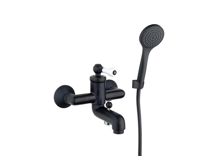Mitigeur Ensemble baignoire Mamoli Toscana équipé noir mat | IperCeramica Mitigeur Ensemble baignoire Mamoli Toscana équipé noir mat | IperCeramica