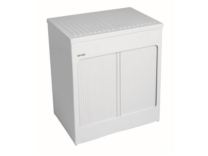 Meuble buanderie Lavacril Box 75x50 blanc à rideau coulissant blanc | IperCeramica Meuble buanderie Lavacril Box 75x50 blanc à rideau coulissant blanc | IperCeramica