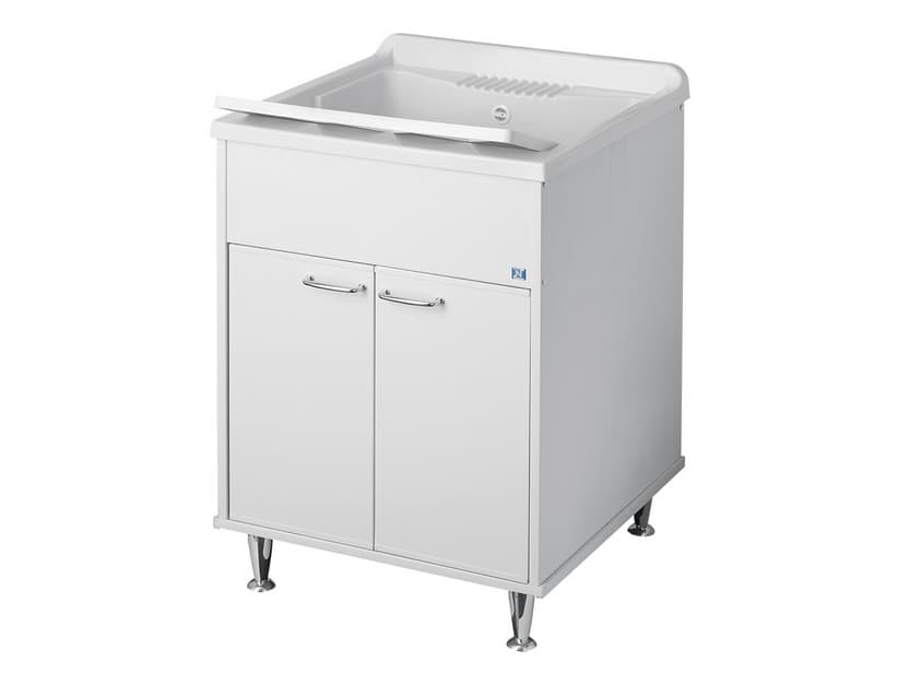 Meuble bac à laver extérieur Rugiada 60x50 blanc | IperCeramica Meuble bac à laver extérieur Rugiada 60x50 blanc | IperCeramica