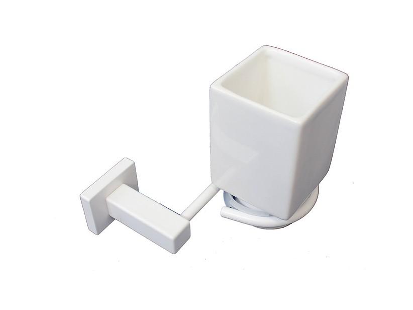 Porte-gobelet Madison blanc mat | IperCeramica Porte-gobelet Madison blanc mat | IperCeramica