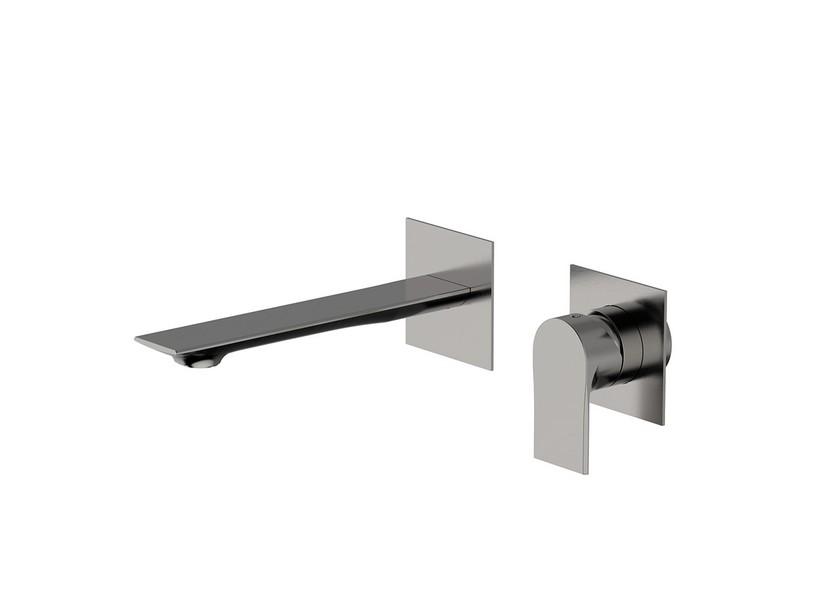 Mitigeur de lavabo encastré Miami sans bonde nickel brossé | IperCeramica Mitigeur de lavabo encastré Miami sans bonde nickel brossé | IperCeramica