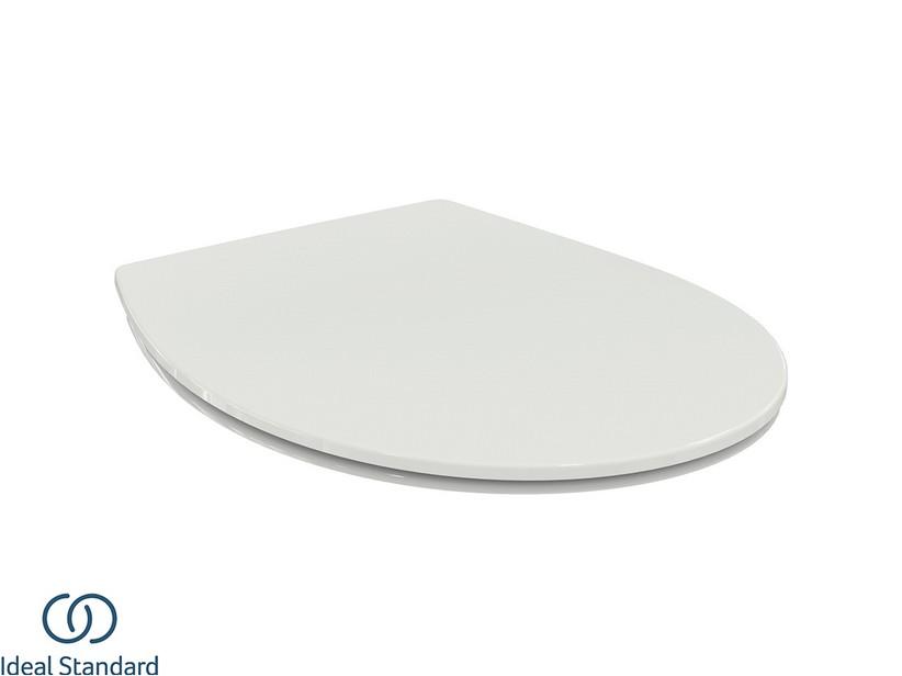 Abattant WC Ideal Standard® Quarzo-Eurovit blanc brillant avec charnières en nylon | IperCeramica Abattant WC Ideal Standard® Quarzo-Eurovit blanc brillant avec charnières en nylon | IperCeramica