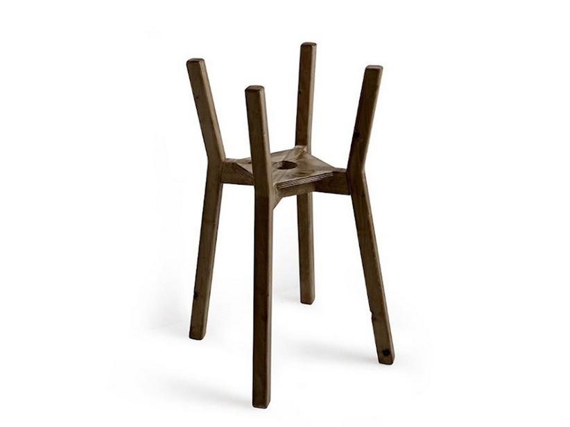 Support de lavabo Bacile Midi sapin vieilli foncé sans étagère | IperCeramica Support de lavabo Bacile Midi sapin vieilli foncé sans étagère | IperCeramica