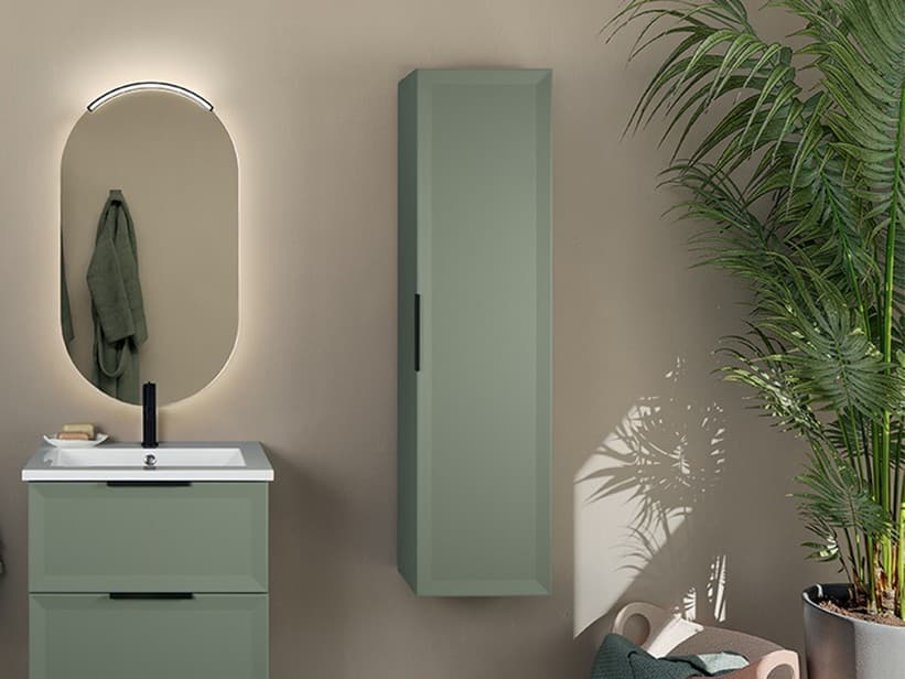 Colonne de salle de bains Modula 36x25xH138 vert mat | IperCeramica Colonne de salle de bains Modula 36x25xH138 vert mat | IperCeramica