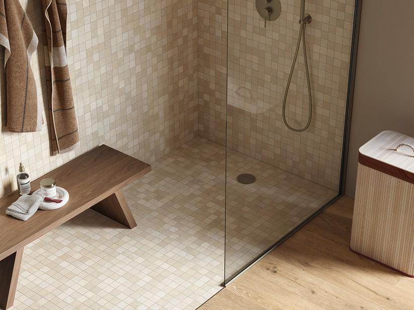 Mosaïque Chianca Avorio 30x30 grès cérame effet pierre ivoire | IperCeramica Mosaïque Chianca Avorio 30x30 grès cérame effet pierre ivoire | IperCeramica