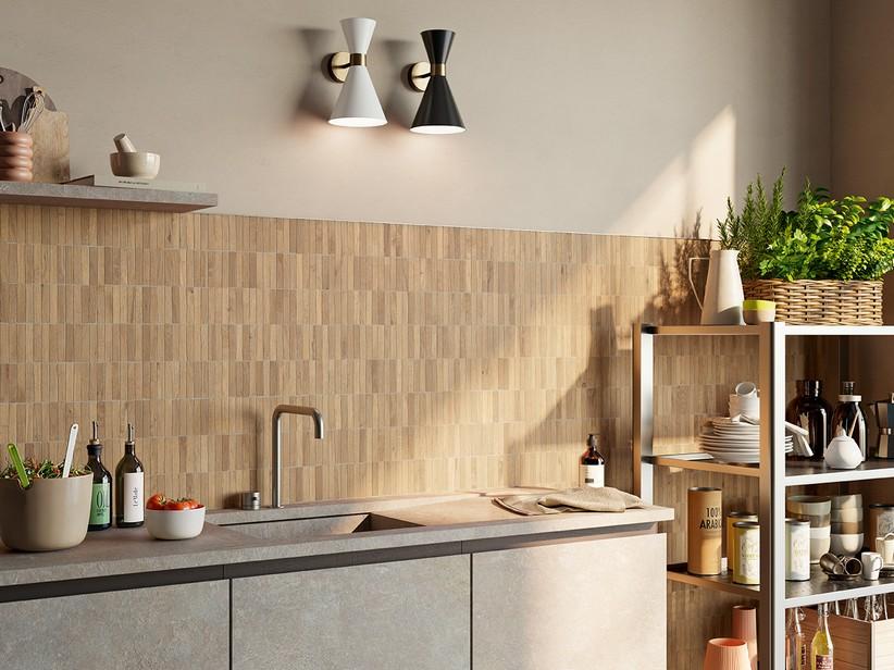 Mosaïque Freeport Natural 29,9x29,3 grès cérame effet chêne miel | IperCeramica Mosaïque Freeport Natural 29,9x29,3 grès cérame effet chêne miel | IperCeramica