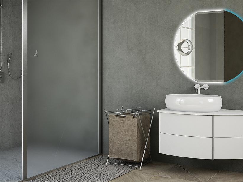 Meuble de salle de bains Olas 91 gauche Base et plan pour lavabo blanc mat | IperCeramica Meuble de salle de bains Olas 91 gauche Base et plan pour lavabo blanc mat | IperCeramica