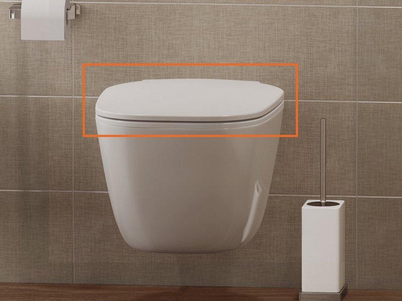 Abattant WC Oslo Slim avec frein de chute blanc brillant | IperCeramica Abattant WC Oslo Slim avec frein de chute blanc brillant | IperCeramica