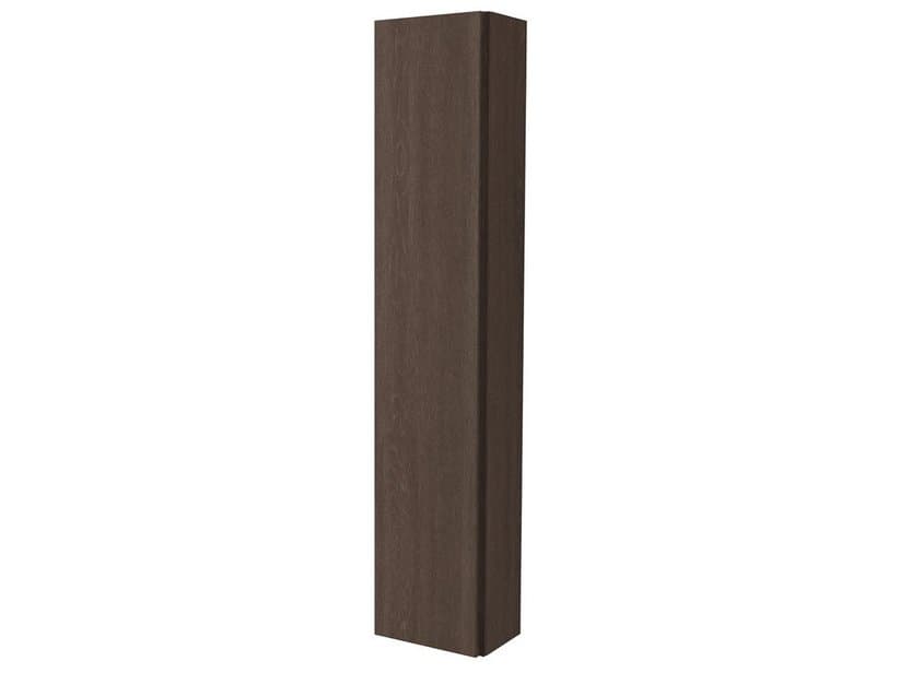 Placard de salle de bains bh 3 compartiments avec porte 100x20 chêne foncé | IperCeramica Placard de salle de bains bh 3 compartiments avec porte 100x20 chêne foncé | IperCeramica