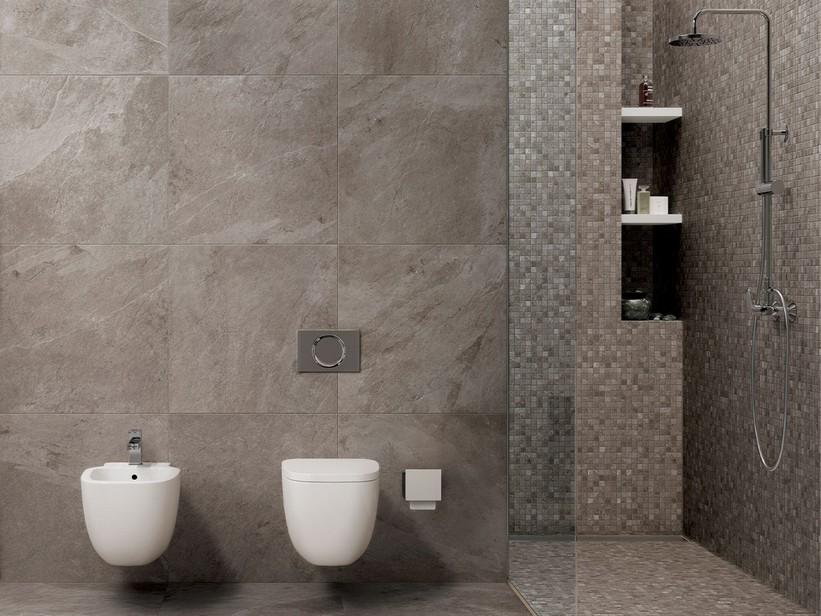 Mosaique Absolut Grey 30x30 grès cérame effet ardoise gris | IperCeramica Mosaique Absolut Grey 30x30 grès cérame effet ardoise gris | IperCeramica