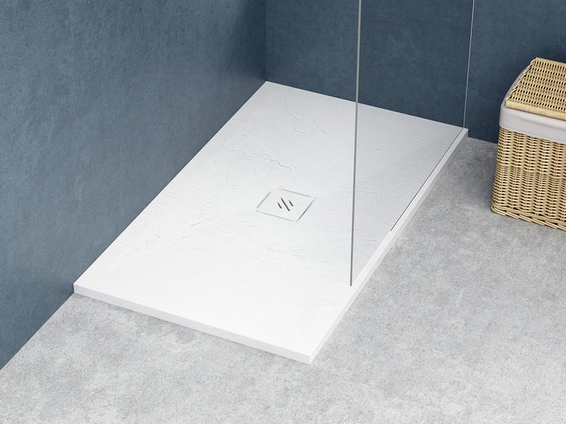 Receveur de douche Nature 70x120 H3 cm résine blanc | IperCeramica Receveur de douche Nature 70x120 H3 cm résine blanc | IperCeramica