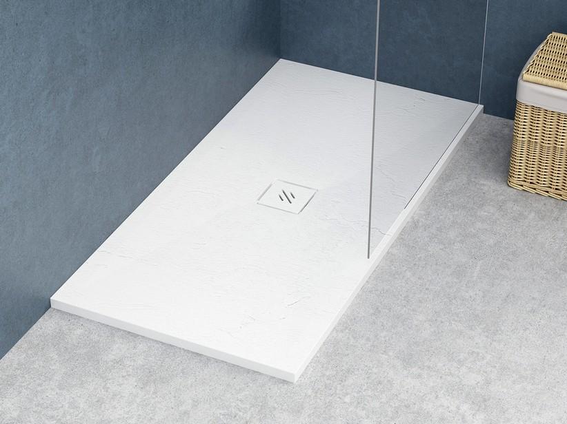 Receveur de douche Nature 70x140 H3 cm résine blanc | IperCeramica Receveur de douche Nature 70x140 H3 cm résine blanc | IperCeramica