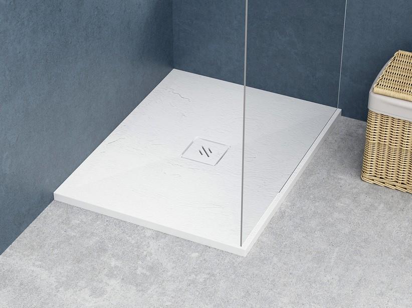 Receveur de douche Nature 70x90 H3 cm résine blanc | IperCeramica Receveur de douche Nature 70x90 H3 cm résine blanc | IperCeramica
