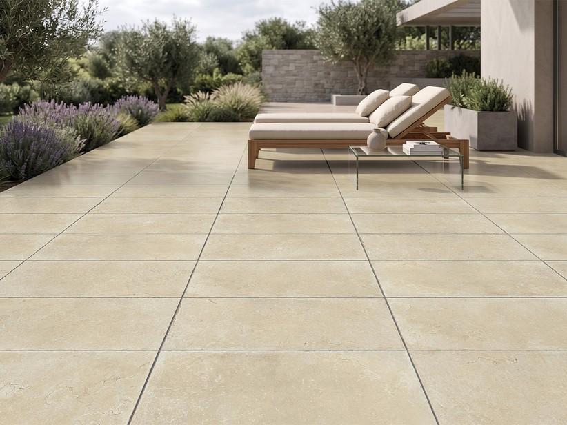 Carrelage extérieur Pietra Leccese Avorio XOUT 60x120 grès cérame ép. 20 mm rectifié effet pierre ivoire | IperCeramica Carrelage extérieur Pietra Leccese Avorio XOUT 60x120 grès cérame ép. 20 mm rectifié effet pierre ivoire | IperCeramica